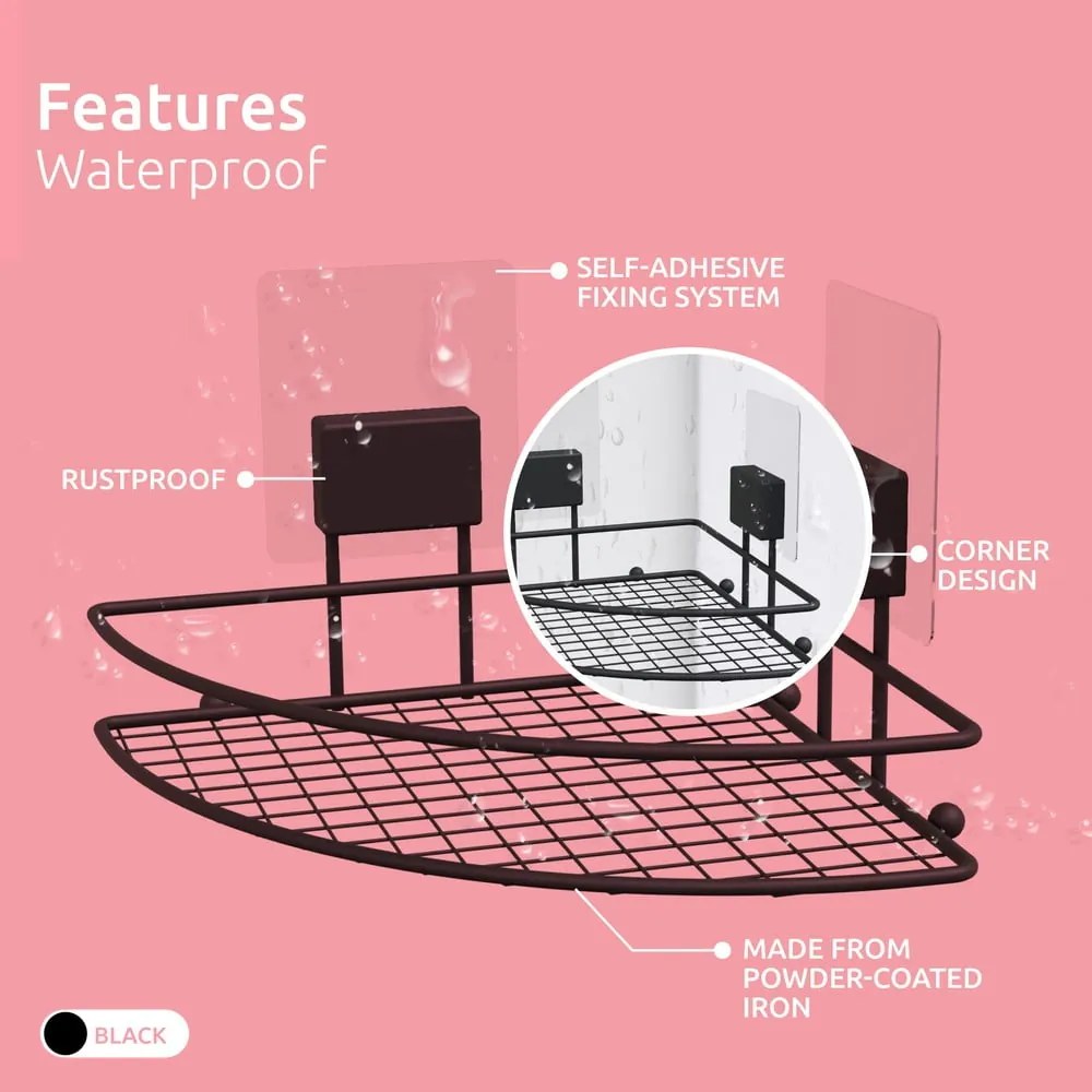 Самоносеща ъглова етажерка за баня Magic Bath Bestlock - Compactor