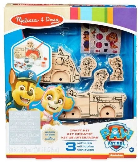 Дървен комплект за оцветяване Paw Patrol - Melissa and Doug