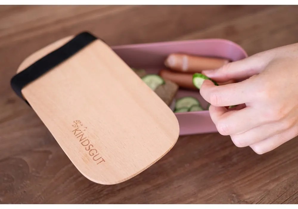 Детска кутия за храна Dusky Pink – Kindsgut