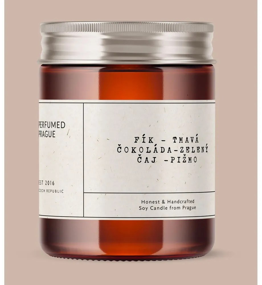 Ароматна свещ от соев восък време на горене 40 час #44 Chocolate, Fig, Musk – Perfumed Prague