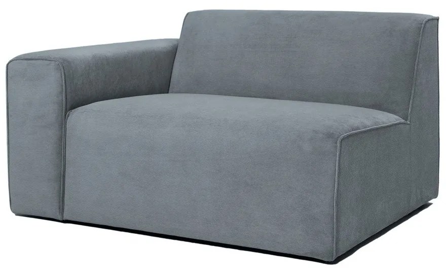 Сив модулен диван от рипсено кадифе (ляв ъгъл) Sting – Scandic