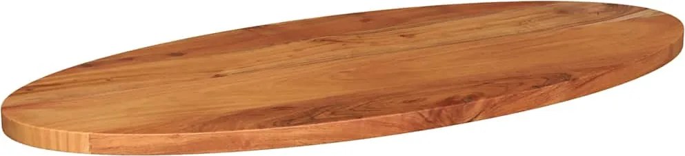 370806 vidaXL Плот за маса, 120x60x2,5 см, овален, масивна акация
