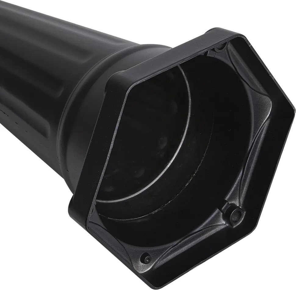 Класически външен фенер черен с мед 220 см 3 светлини IP44 - Havana