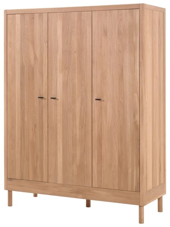 Детски гардероб от масивен дъб в естествен цвят 146x190x55 cm Forrest – Vipack