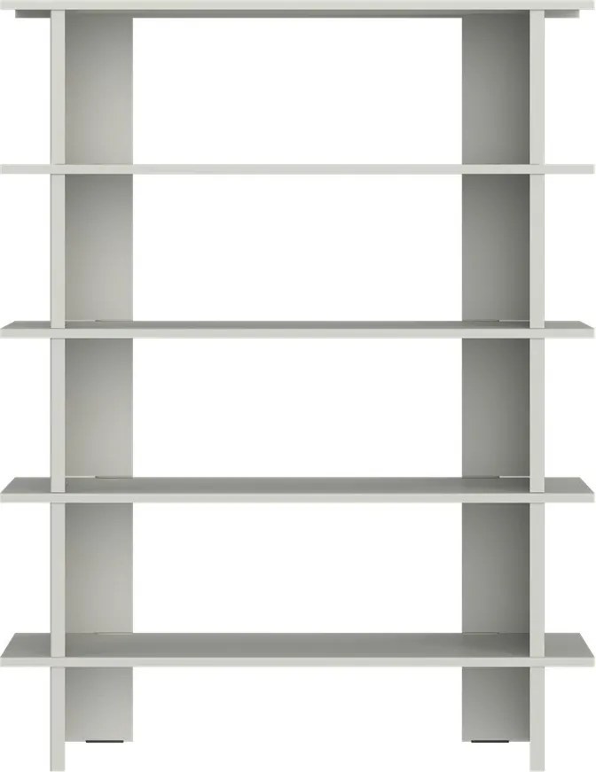 Светлосива метална библиотека 120x156x37 cm Hes – noo.ma