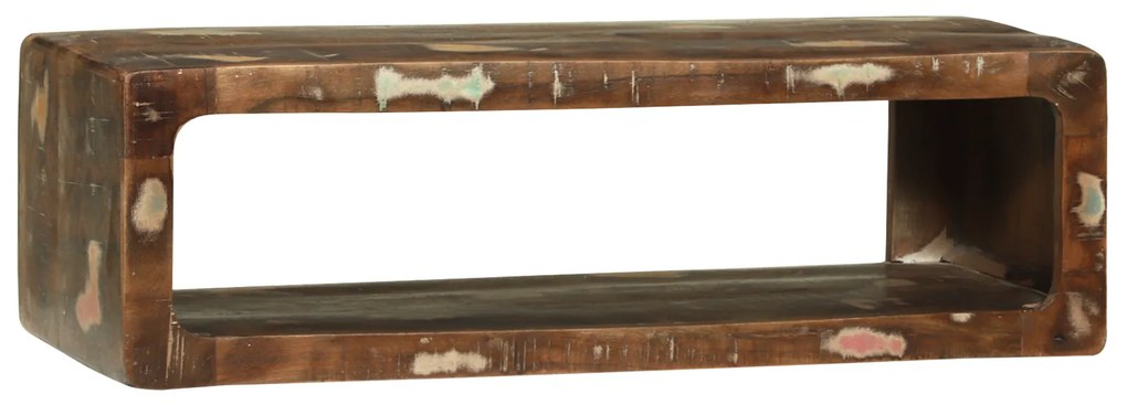 Sonata H ТВ шкаф Многоцветен 80x30x25 см Масивно дърво Регенерирано