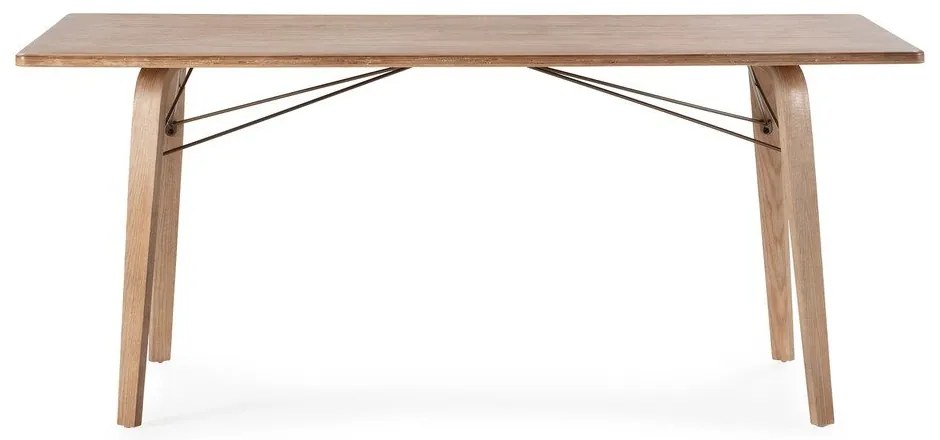 Трапезна маса с дъбов плот 90x180 cm Lujan – MOME