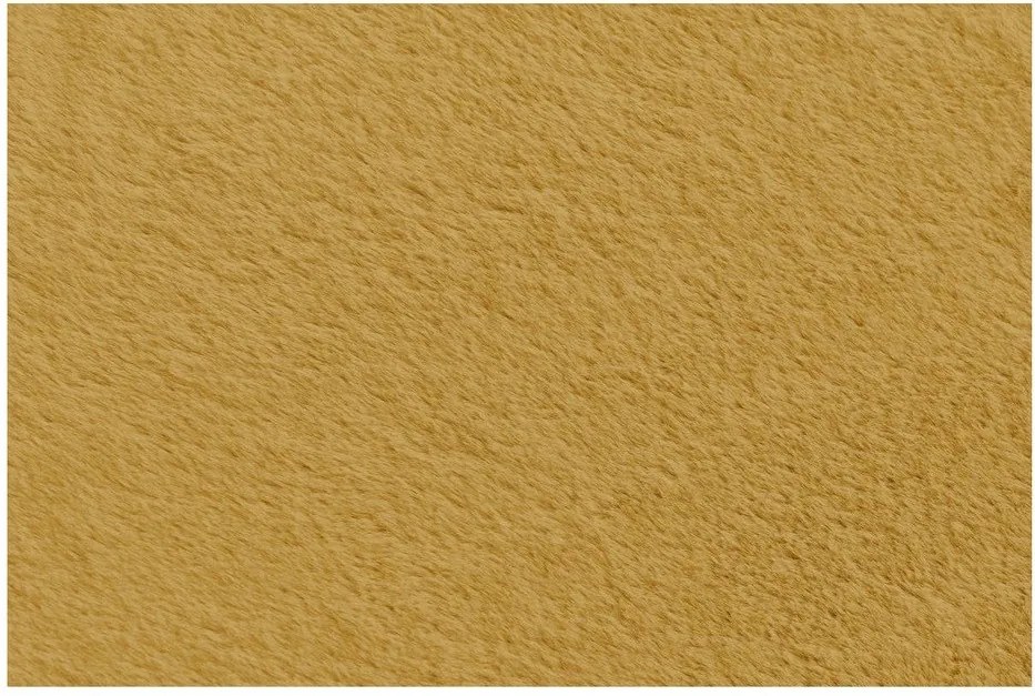 Жълт пуф от изкуствен косъм Lilibet – Bobochic Paris