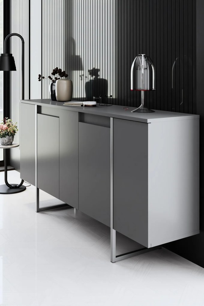 Конзола Luxe, цвят Антрацит Сребърен