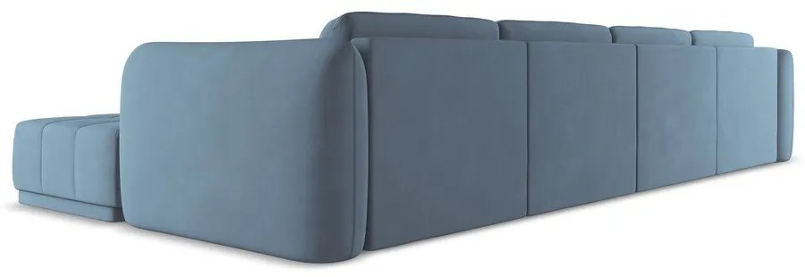 Светлосин ъглов диван Hoku – Makamii