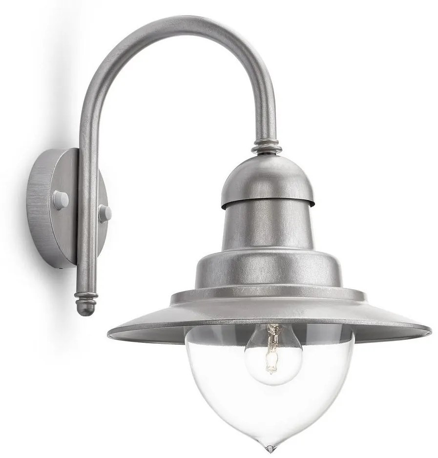 Philips 01652/52/PN - Екстериорен аплик RAINDROP 1xE27/60W/230V IP44