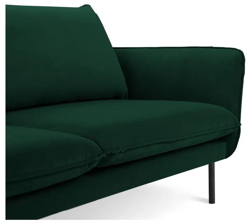 Тъмнозелен кадифен диван 160 cm Vienna - Cosmopolitan Design