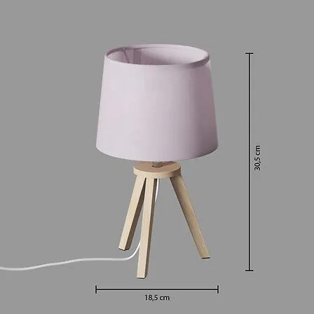 Детска нощна лампа atmosphera Tripod, 30 cm - Розов