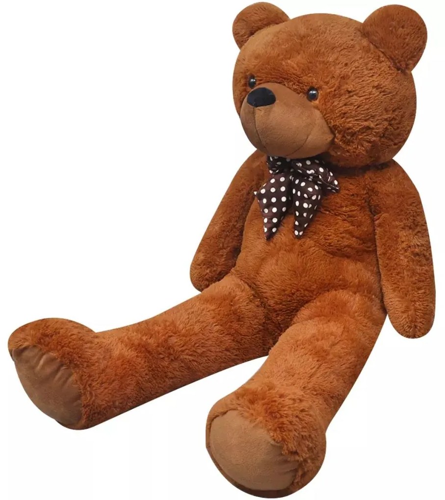 Мека плюшена играчка мече, XXL, кафяво, 100 см