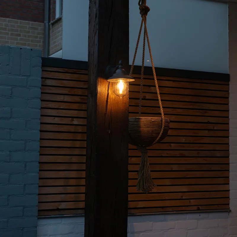 Интелигентна външна стенна лампа тъмносива с wifi ST64 - Oxford