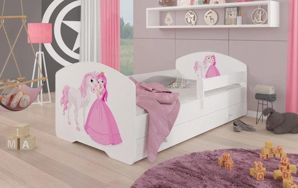 Kids bed Belossi-Розово - бяло