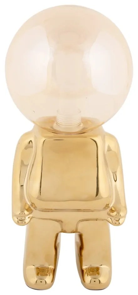 LED затъмняваща се настолна лампа в златисто със стъклен абажур (височина 27 cm) Ross – Leitmotiv