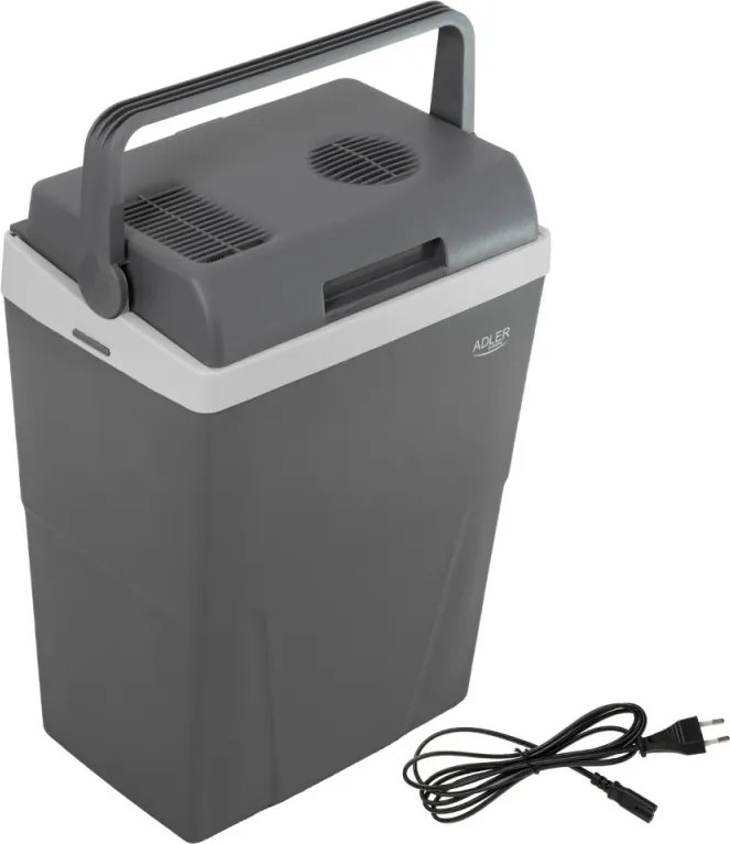 Хладилна кутия Adler AD 8094, 22 литра, 45/55 W, 12V/220V, Климатичен клас ST, Специална изолация C5H10, Сив
