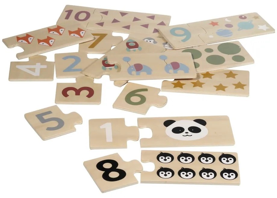 Дървен пъзел (брой части 20) Numbers – Kindsgut