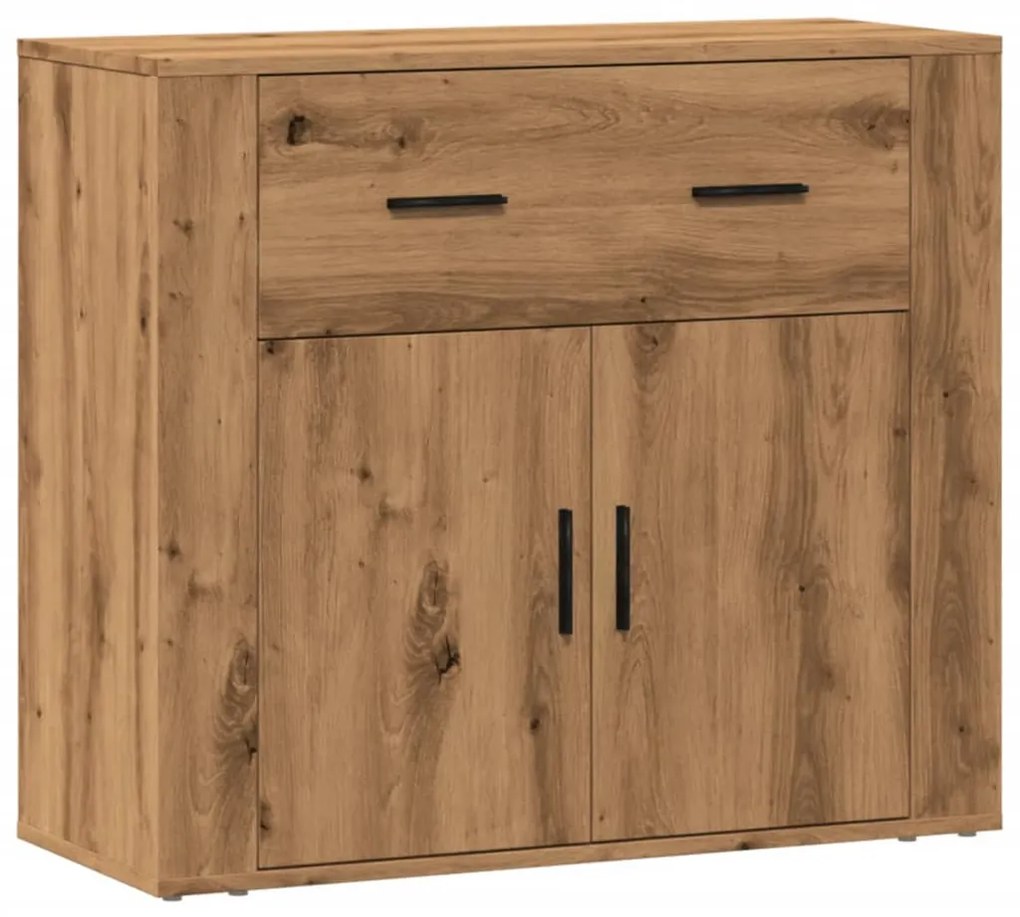 857076 vidaXL Сайдборд, дъб артизан, 80x33x70 см, инженерно дърво