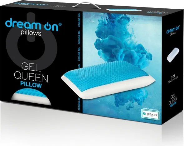Възглавница Dream On, Gel Queen, 59x39x16, Мемори пяна, Мемори гел пяна