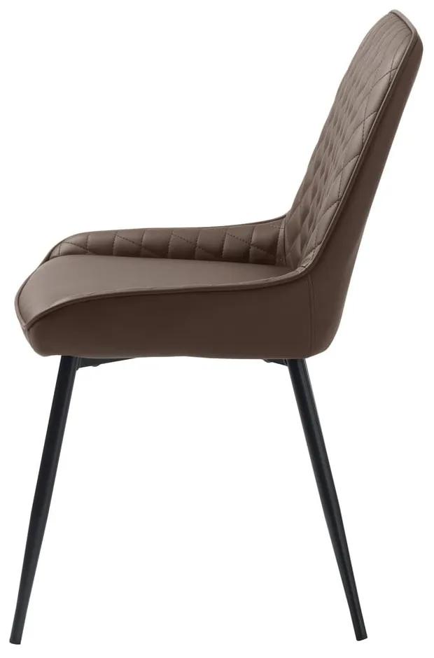 Тъмнокафяв трапезен стол Milton - Unique Furniture
