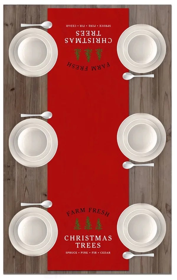 Коледна покривка за маса 136x36 cm Christmas - Kate Louise