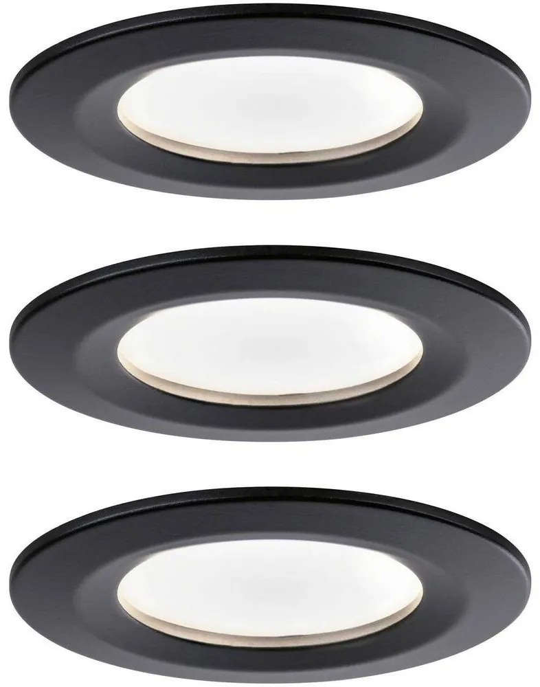 Paulmann 94473 - К-кт 3бр.LED/6W IP44 лунички за баня NOVA 230V