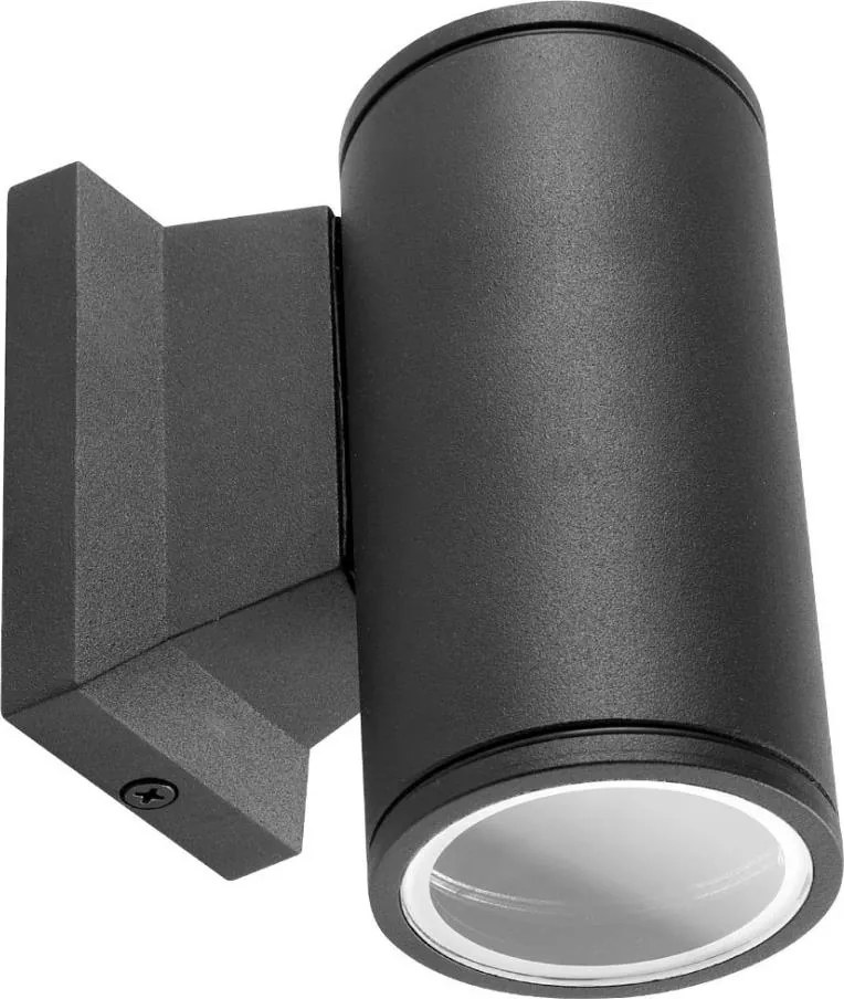 Aigostar - Външно стенно осветително тяло 1xGU10/230V IP65 черно кръгло