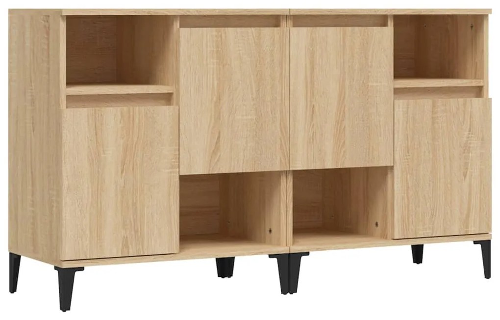 3185730 vidaXL Сайдборд, 2бр, дъб сонома, 60x35x70 см, инженерно дърво
