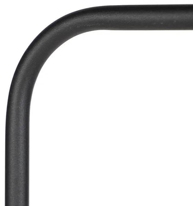 Интелигентна подова лампа черна с включена WiFi крушка A60 - Lofty