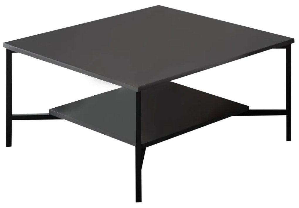 Кафе маса Black, цвят Антрацит Черен