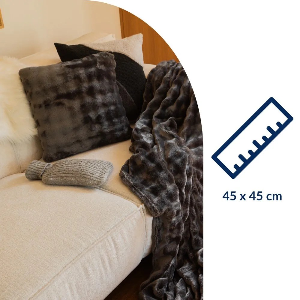 Декоративна възглавница от микроплюш 45x45 cm Wave – Tiseco Home Studio