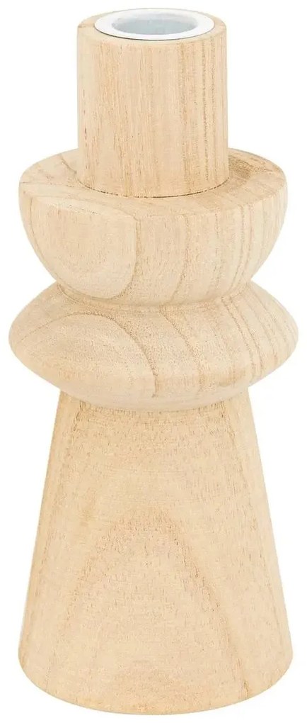 Свещник atmosphera Uma, Дърво, 24 cm, 2 бр