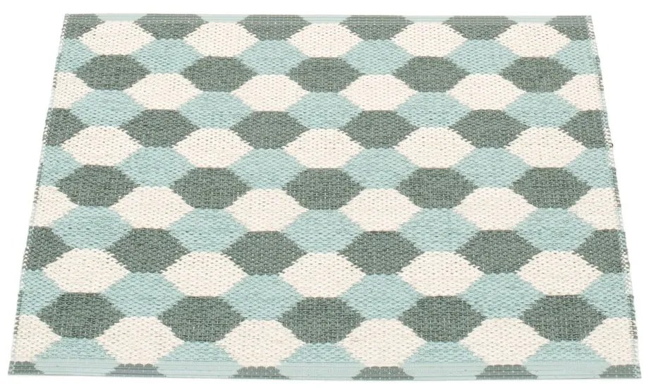 Зелен и тюркоазен килим за открито и закрито 60x70 cm Dana Army – Pappelina