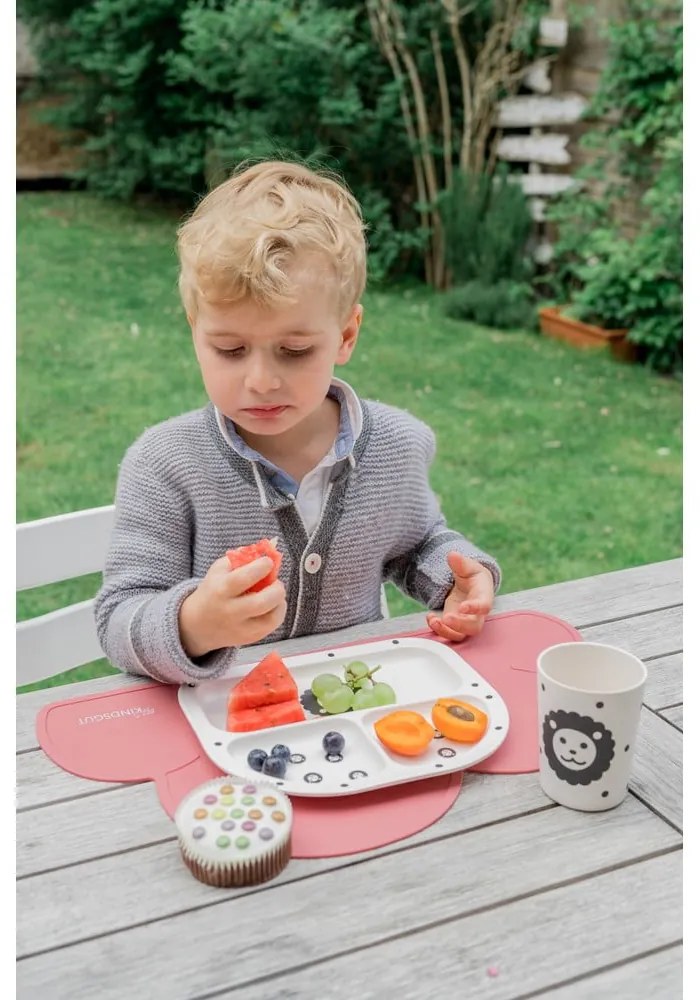 Тъмнорозова силиконова подложка Cloud, 49 x 27 cm - Kindsgut