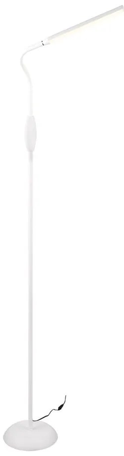 Бяла LED подова лампа (височина 145 cm) Toro - Trio