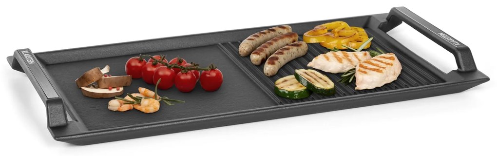 Klarstein Delicatessa Grill Pan, грил плоча, аксесоари за индукционен плот, черен