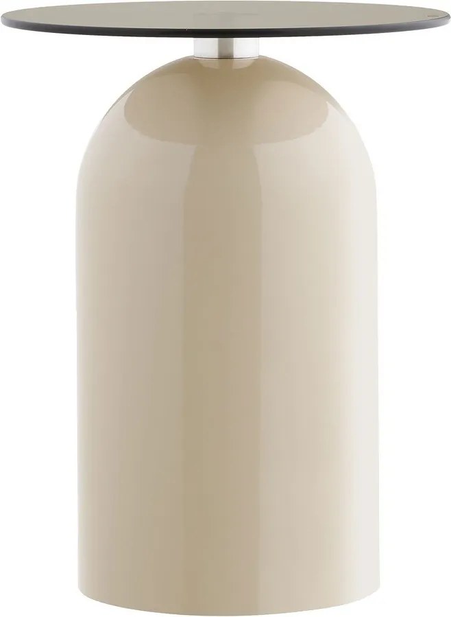 Кръгла странична масичка със стъклен плот ø 40 cm Ravello – House Nordic