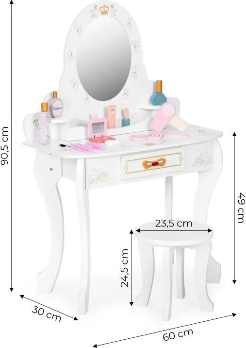 Детска козметична масичка с аксесоари за малки красавици