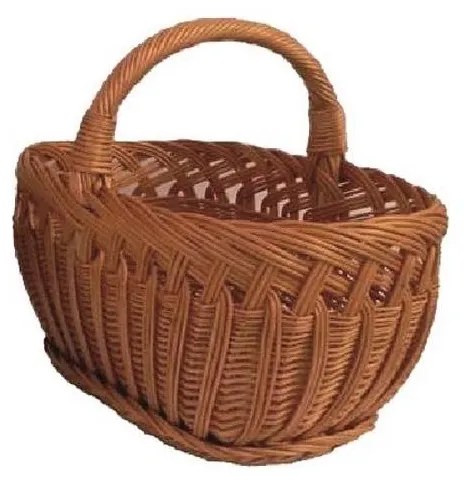 Плетена кошница за дърва с дръжка 41x52 см