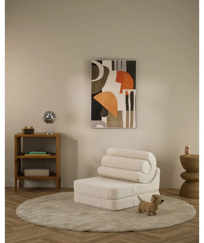 Кремав детски стол от букле Flipster – Wigiwama