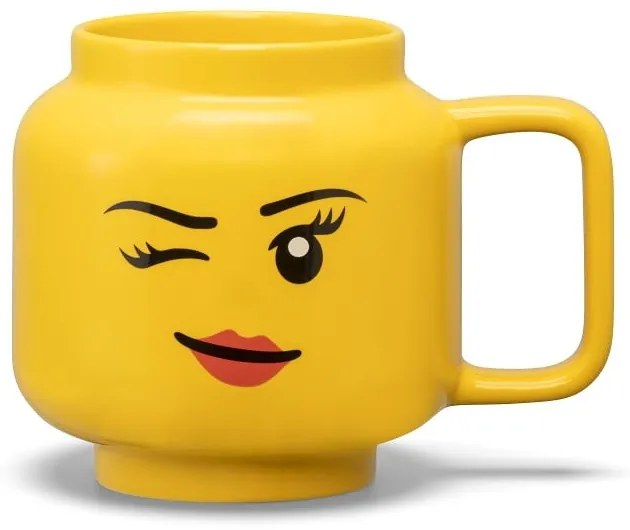 Жълта керамична бебешка чаша 530 ml Head - LEGO®