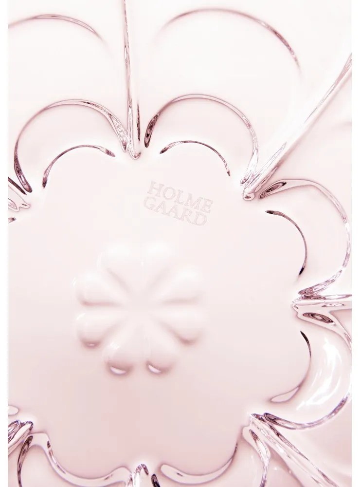 Светлорозови стъклени чаши в комплект от 2 броя ø 13 см Lily - Holmegaard