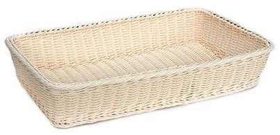 Водоустойчив панер PVC правоъгълен 53x31,5xh9см натурал GCC-(671033N-RE) - Horecano