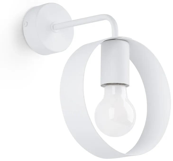 Бяла стенна лампа ø 12 cm Lammi - Nice Lamps