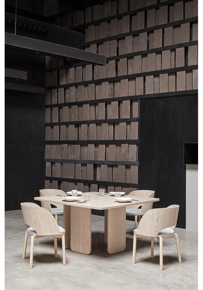 Маса за хранене с ясенов фурнир , 137 x 137 cm Arq - Teulat