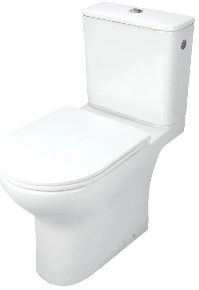 Deante CDJD6RPS - Подова тоалетна чиния JASMIN с тоалетна седалка, керамика/бяла