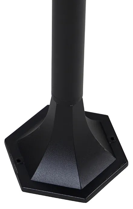 Външна стоеща лампа черна 120 см IP44 - Хавана