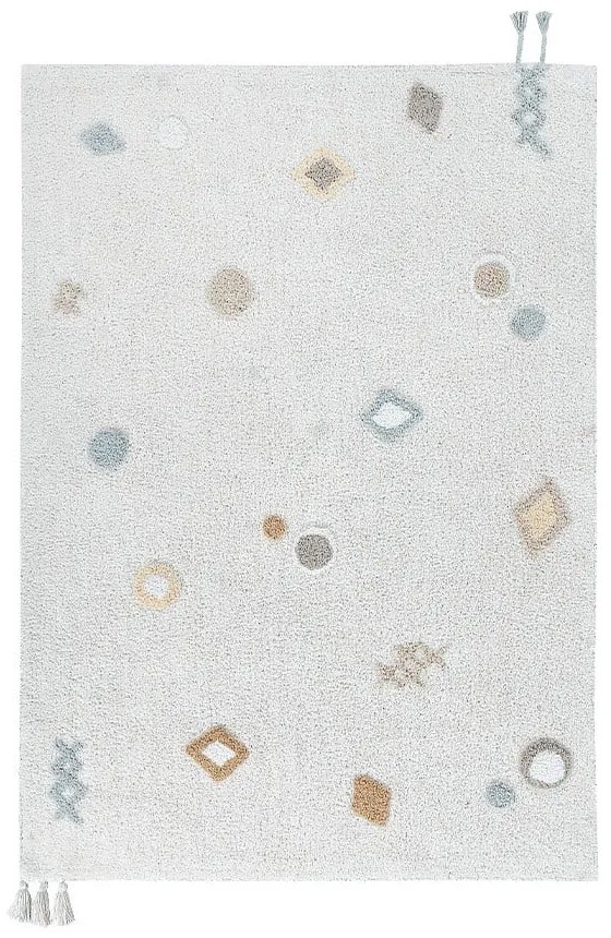 Кремав ръчно изработен памучен детски килим подходящ за пране 140x200 cm Kim – Lorena Canals